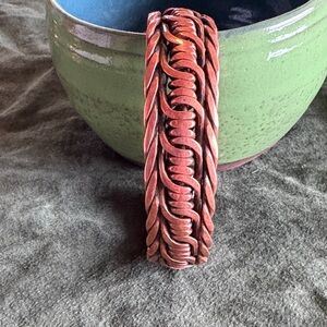 Handmade Braided Copper Bracelet for Men